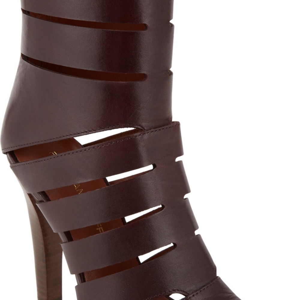 Rebecca Minkoff Dark Brown Derea Cutout Booties (New)